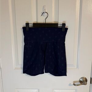 Navy Star Patterned Women's Shorts